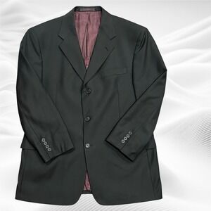 Men's Ted‎ Baker Endurance Black Wool 3-Button 42S Ventless Blazer Jacket
